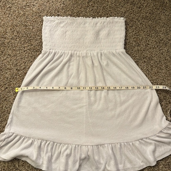 Joe Boxer White Poly/cotton terrycloth swim coverup - size L - Picture 6 of 6